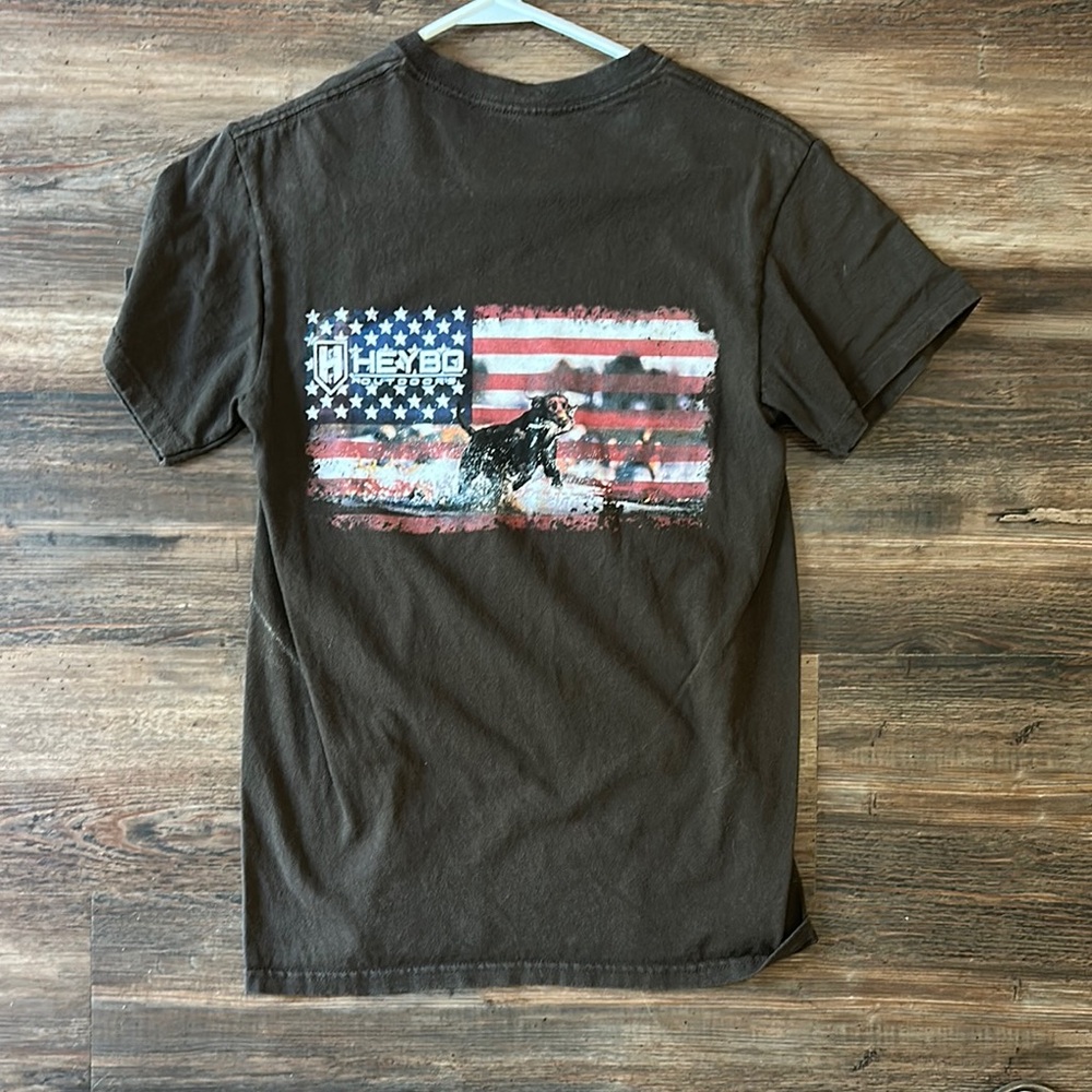 HeyBo Men's Brown Graphic T-Shirt